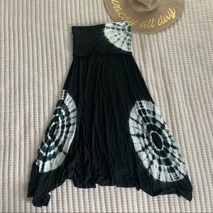 Boho tie dye skirt